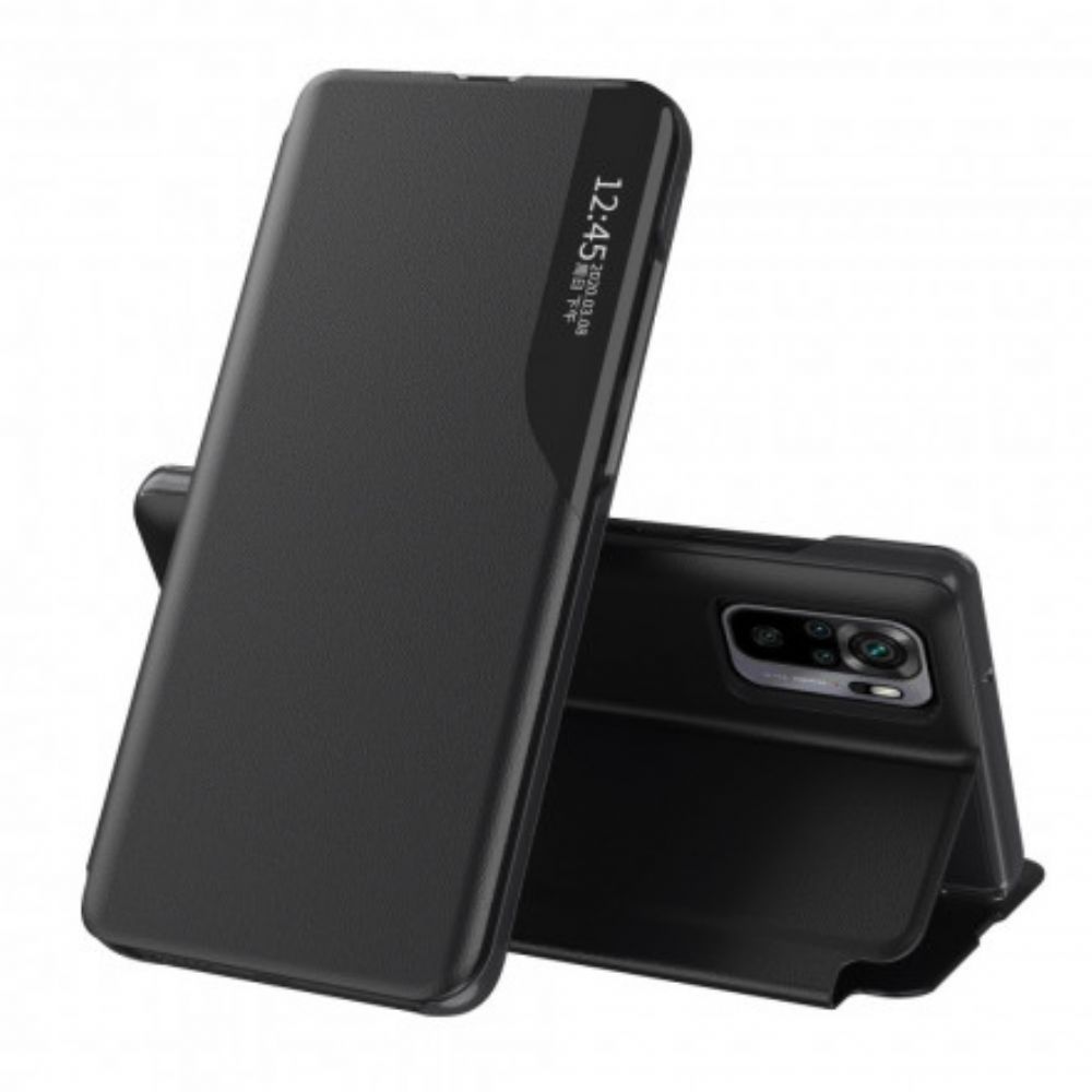 Bekijk Cover Xiaomi Redmi Note 10 / Redmi Note 10S Ledereffect