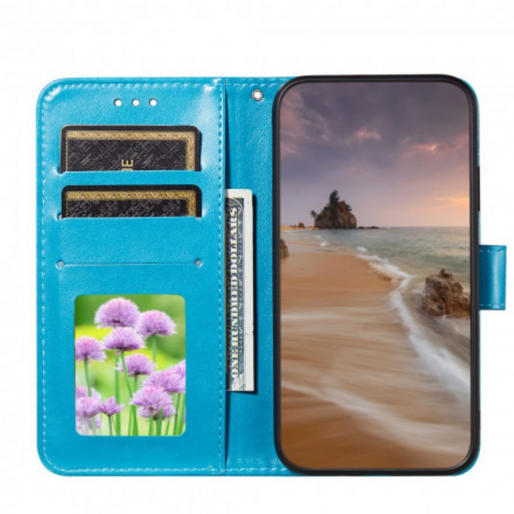 Folio-hoesje voor Xiaomi Redmi Note 10 / 10S Bloem Borduurwerk Afdrukken