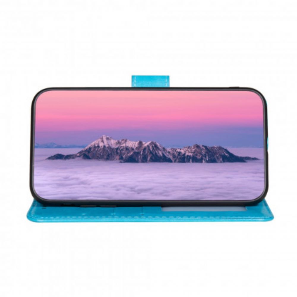 Folio-hoesje voor Xiaomi Redmi Note 10 / 10S Bloem Borduurwerk Afdrukken