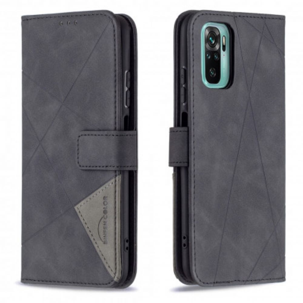 Folio-hoesje voor Xiaomi Redmi Note 10 / 10S Driehoek Binfen Kleur