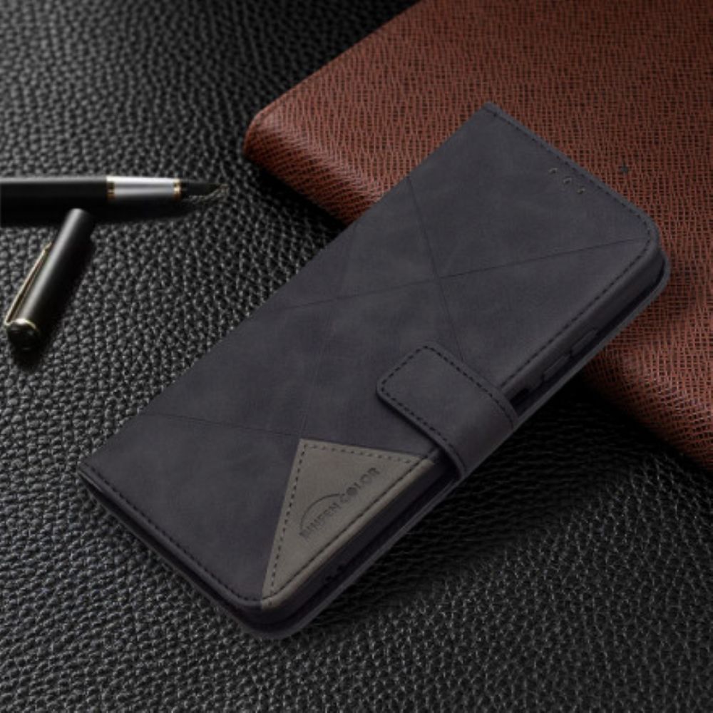 Folio-hoesje voor Xiaomi Redmi Note 10 / 10S Driehoek Binfen Kleur