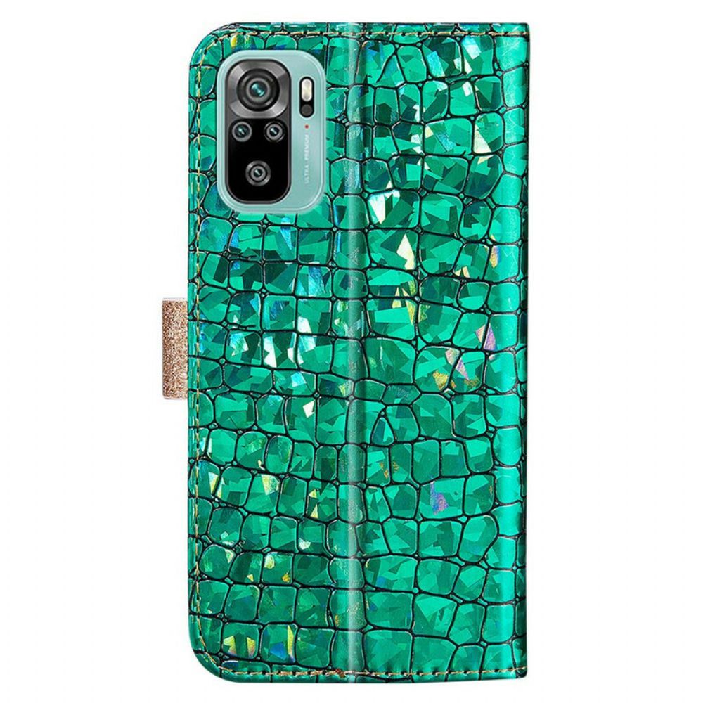 Folio-hoesje voor Xiaomi Redmi Note 10 / 10S Kroon Diamanten