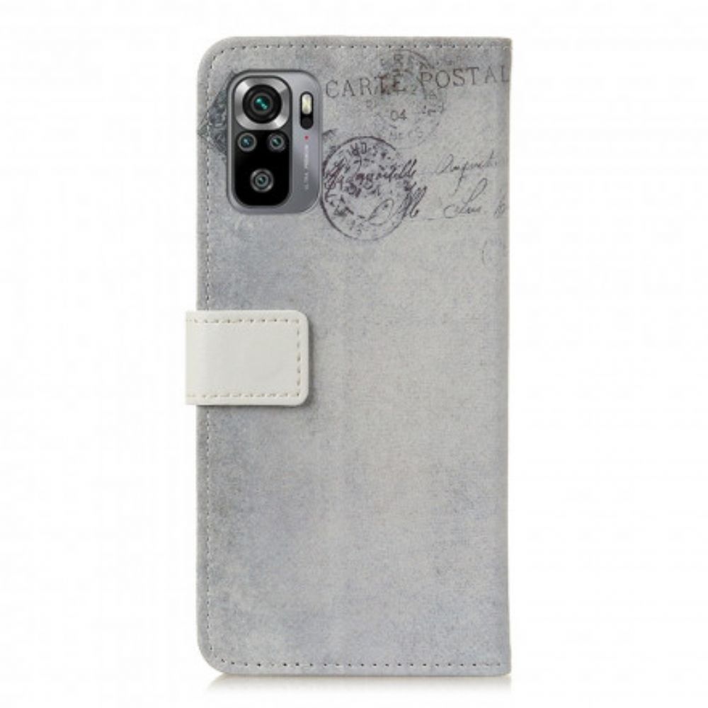 Folio-hoesje voor Xiaomi Redmi Note 10 / 10S Reizende Kat