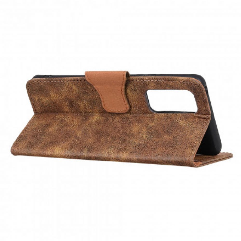 Folio-hoesje voor Xiaomi Redmi Note 10 / 10S Vintage Splitleer