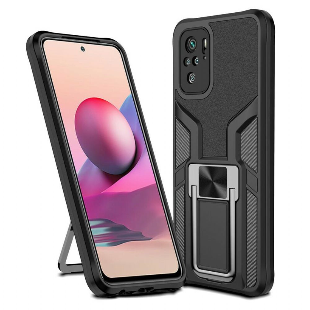 Hoesje voor Xiaomi Redmi Note 10 / 10S Afneembaar Met Ring-ondersteuning