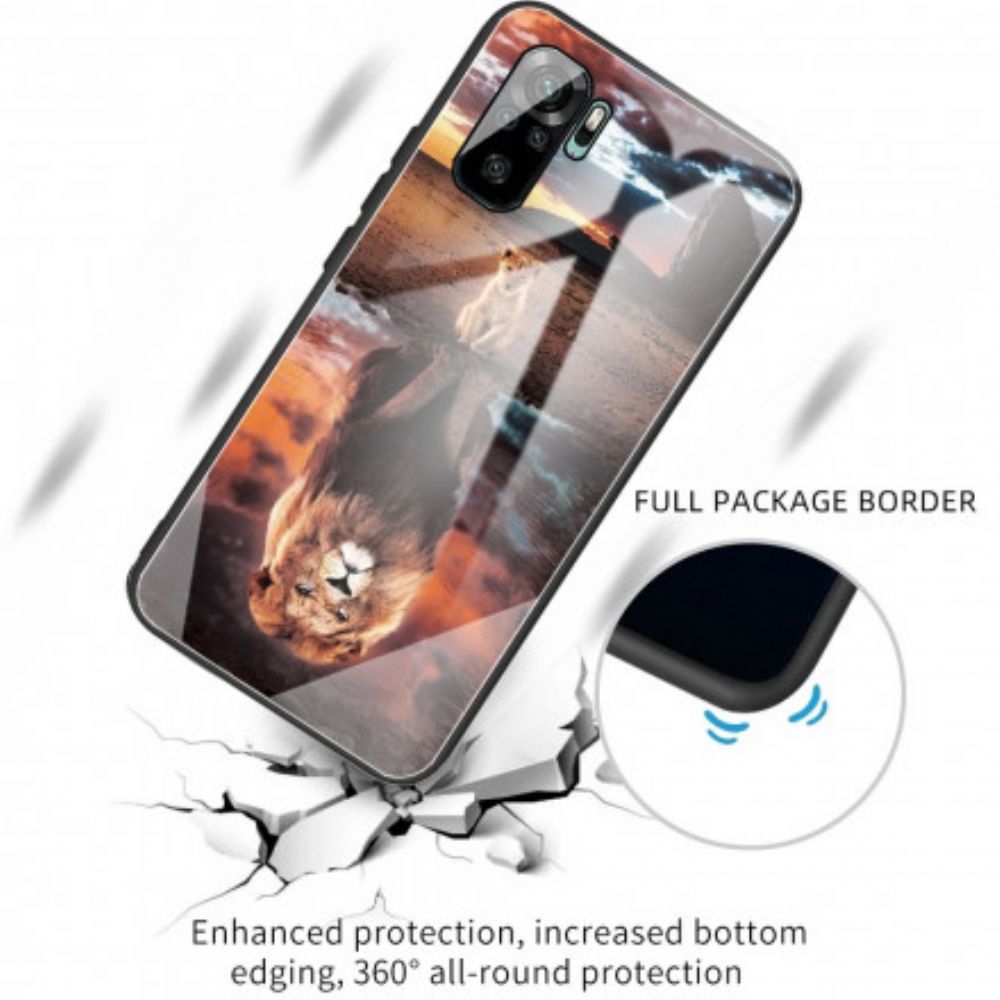 Hoesje voor Xiaomi Redmi Note 10 / 10S Cub Dream Gehard Glas