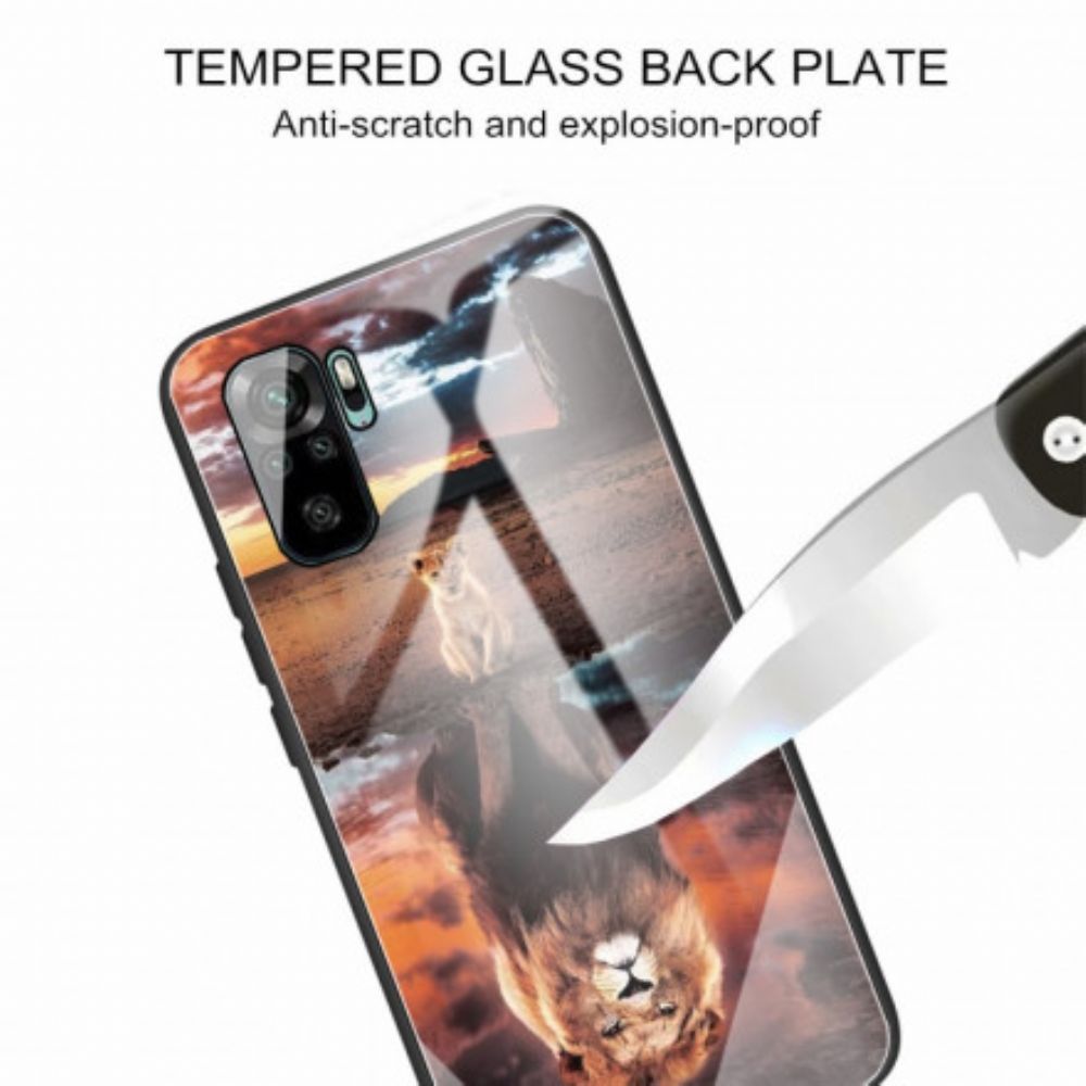 Hoesje voor Xiaomi Redmi Note 10 / 10S Cub Dream Gehard Glas