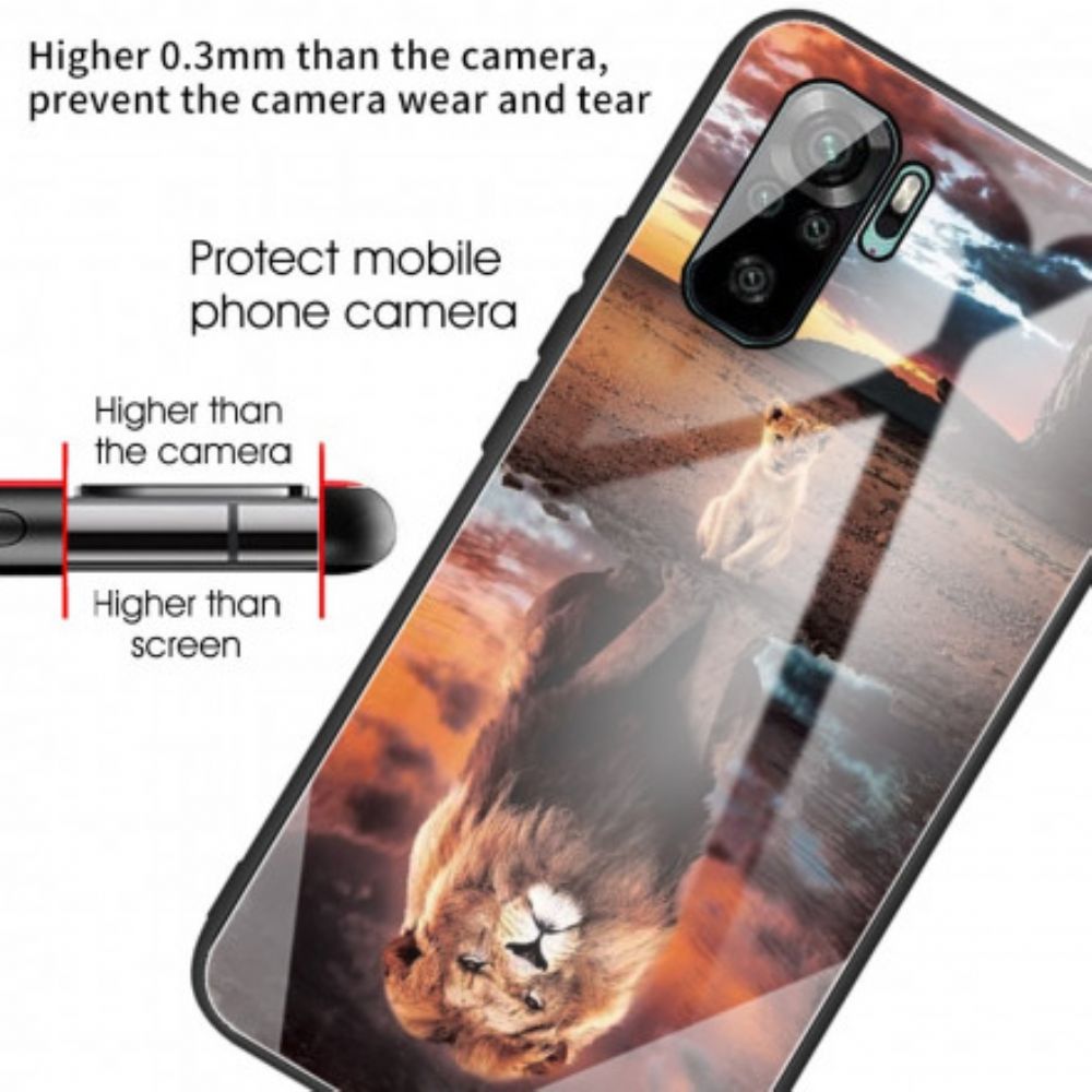 Hoesje voor Xiaomi Redmi Note 10 / 10S Cub Dream Gehard Glas