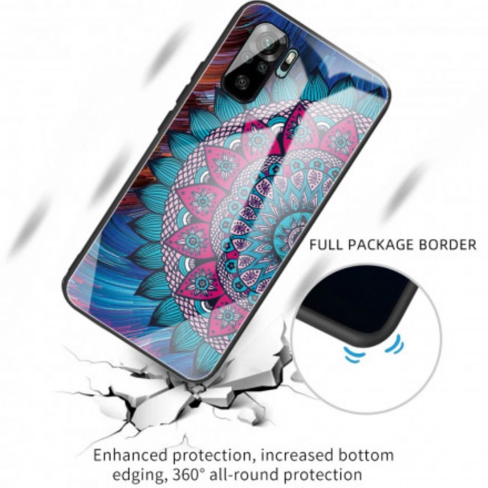 Hoesje voor Xiaomi Redmi Note 10 / 10S Mandala Van Gehard Glas