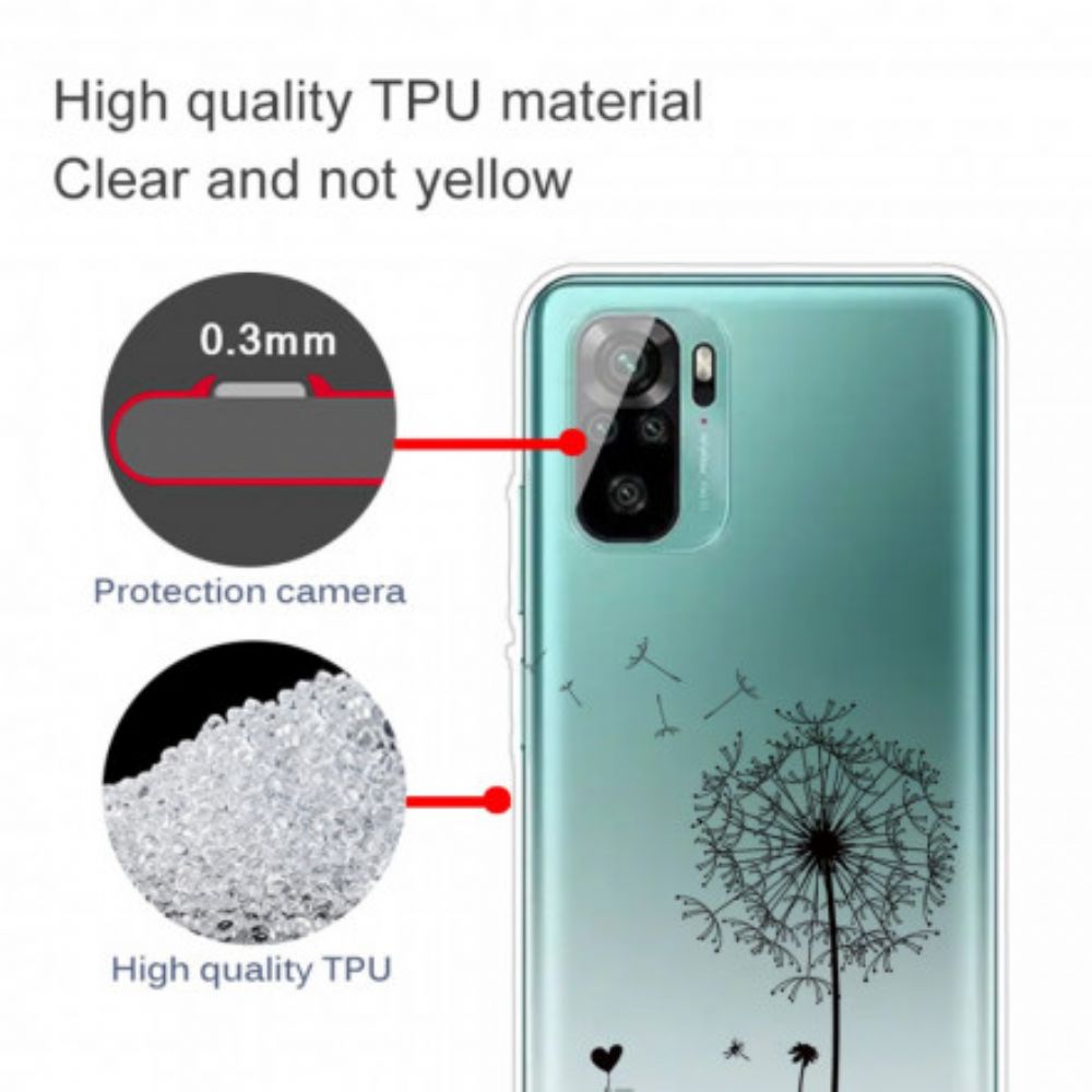 Hoesje voor Xiaomi Redmi Note 10 / 10S Paardebloem Liefde