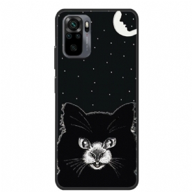 Hoesje voor Xiaomi Redmi Note 10 / 10S Zwarte Kat