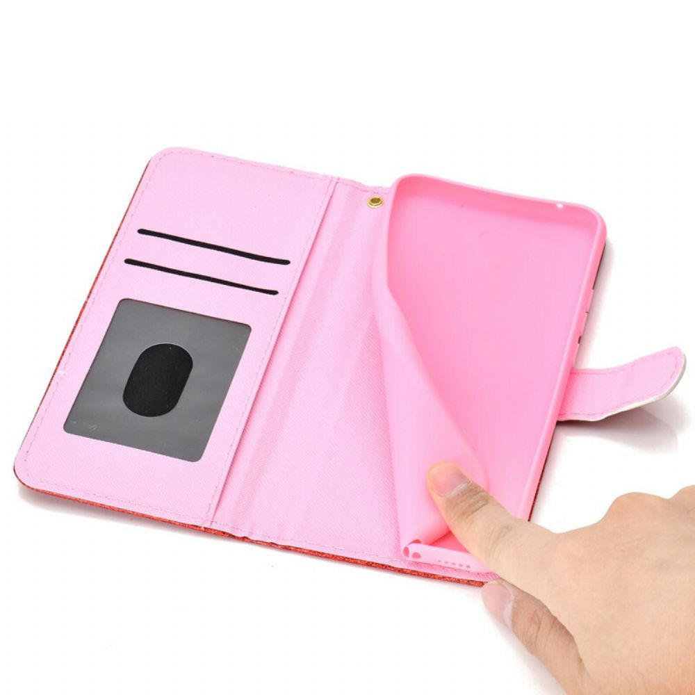 Leren Hoesje voor Xiaomi Redmi Note 10 / 10S Pailletten