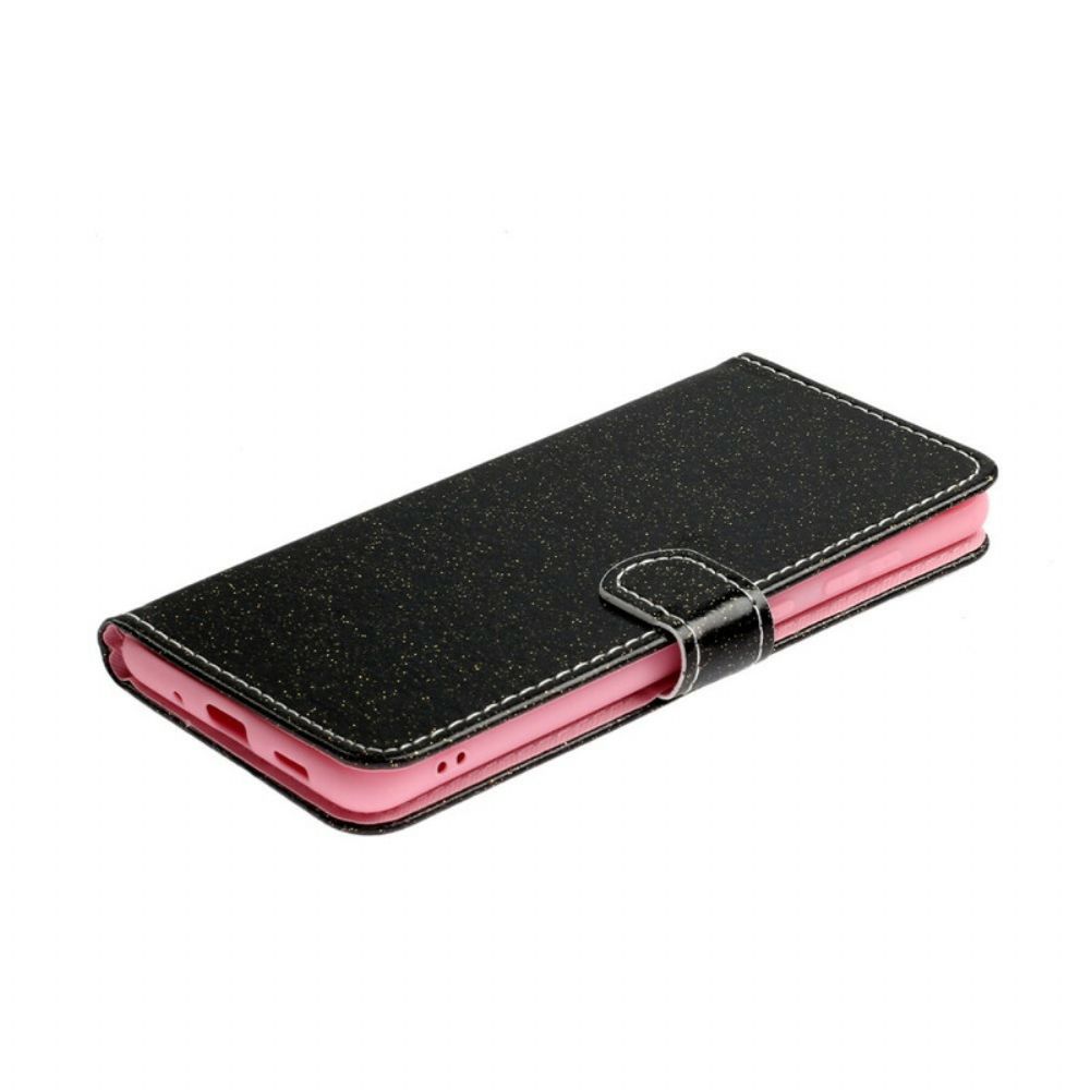 Leren Hoesje voor Xiaomi Redmi Note 10 / 10S Pailletten