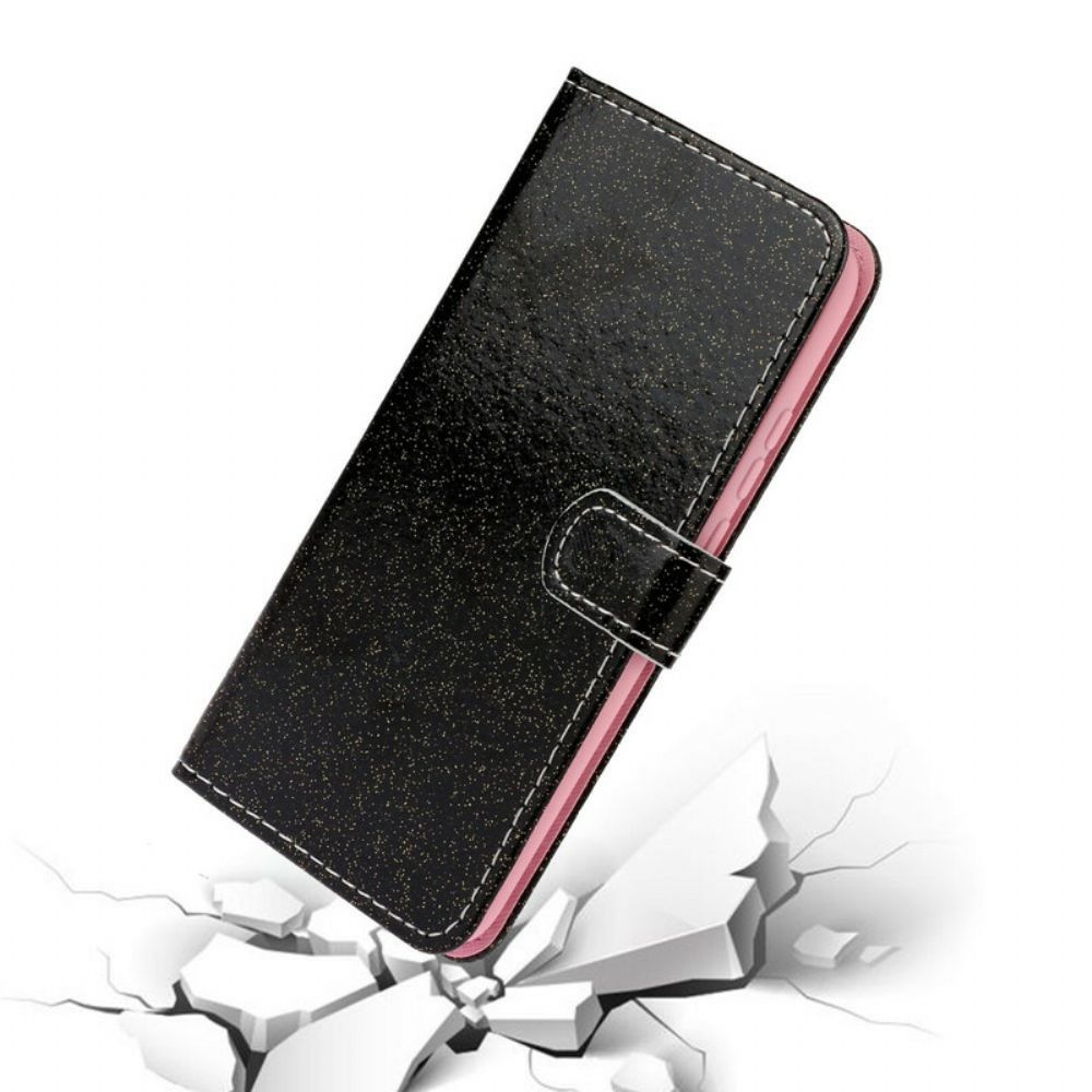 Leren Hoesje voor Xiaomi Redmi Note 10 / 10S Pailletten