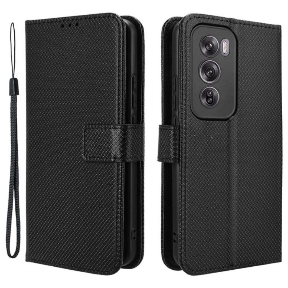 Flip Case Leren Oppo Reno 12 Pro 5g Bandsteken