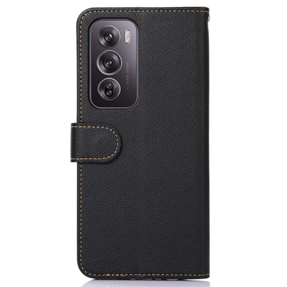 Folio-hoesje Oppo Reno 12 Pro 5g Telefoonhoesje Tweekleurig Met Rfid-blokkering Khazneh