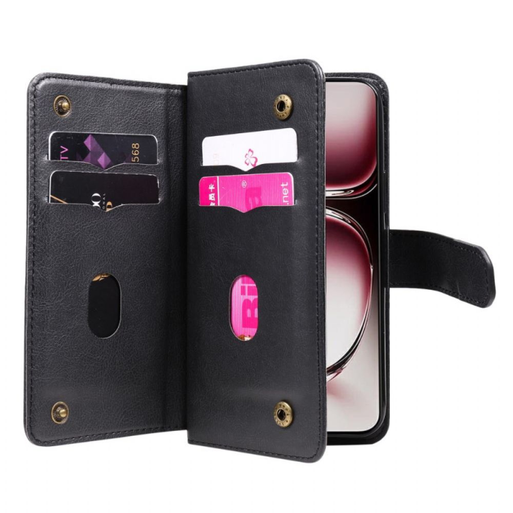 Leren Hoesje Oppo Reno 12 Pro 5g 10 Kaarthouders
