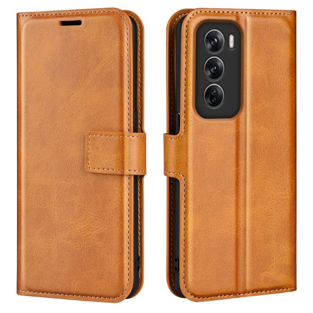 Leren Hoesje Oppo Reno 12 Pro 5g Lederen Stijl Bescherming Hoesje