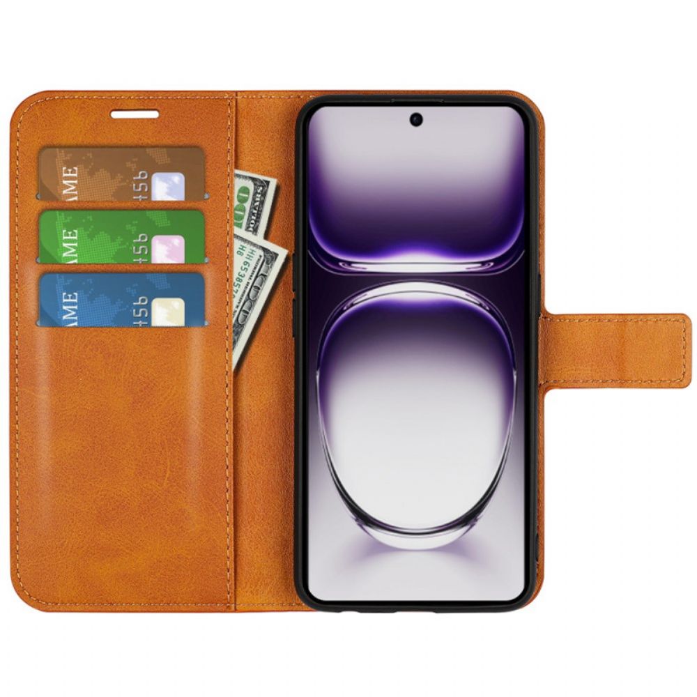 Leren Hoesje Oppo Reno 12 Pro 5g Lederen Stijl Bescherming Hoesje