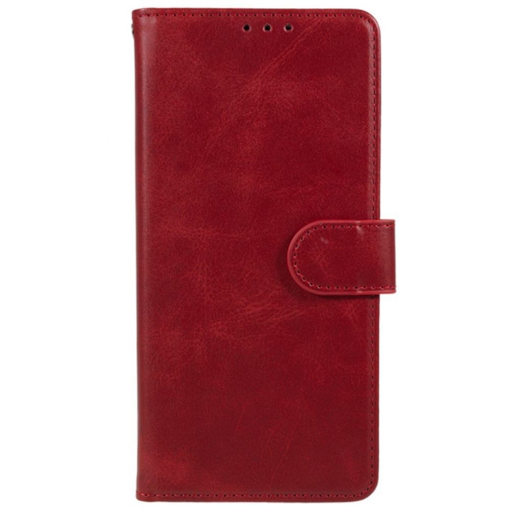 Leren Hoesje Voor Oppo Reno 12 Pro 5g Ledereffect