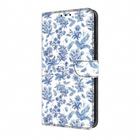 Bescherming Hoesje Samsung Galaxy S25 Fe Blauwe Bloesems