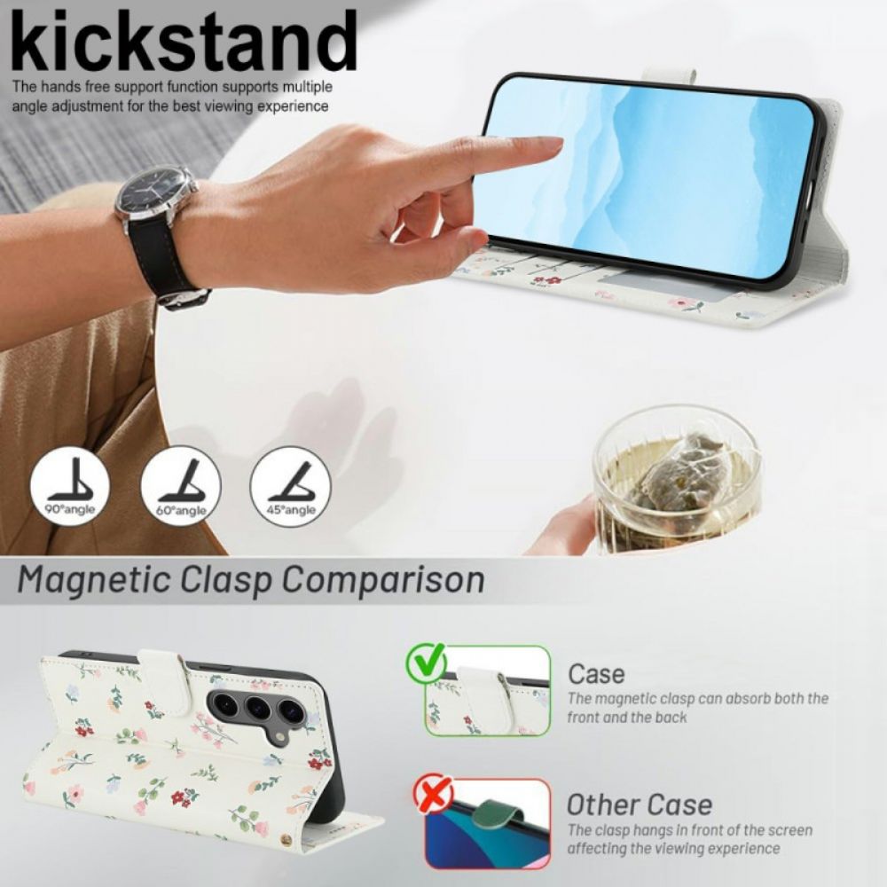 Bescherming Hoesje Samsung Galaxy S25 Fe Bloemenkoord