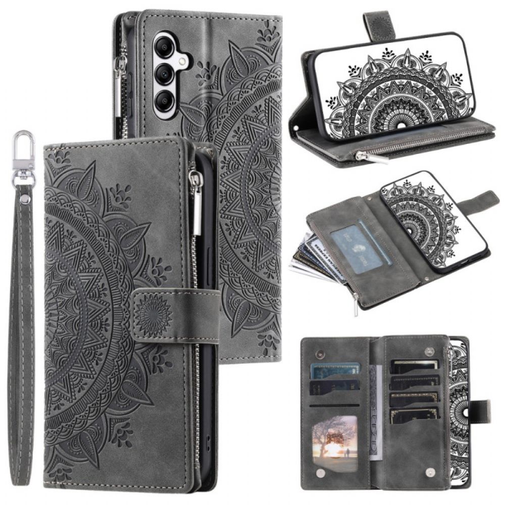 Bescherming Hoesje Samsung Galaxy S25 Fe Mandala-portemonnee Met Bandje