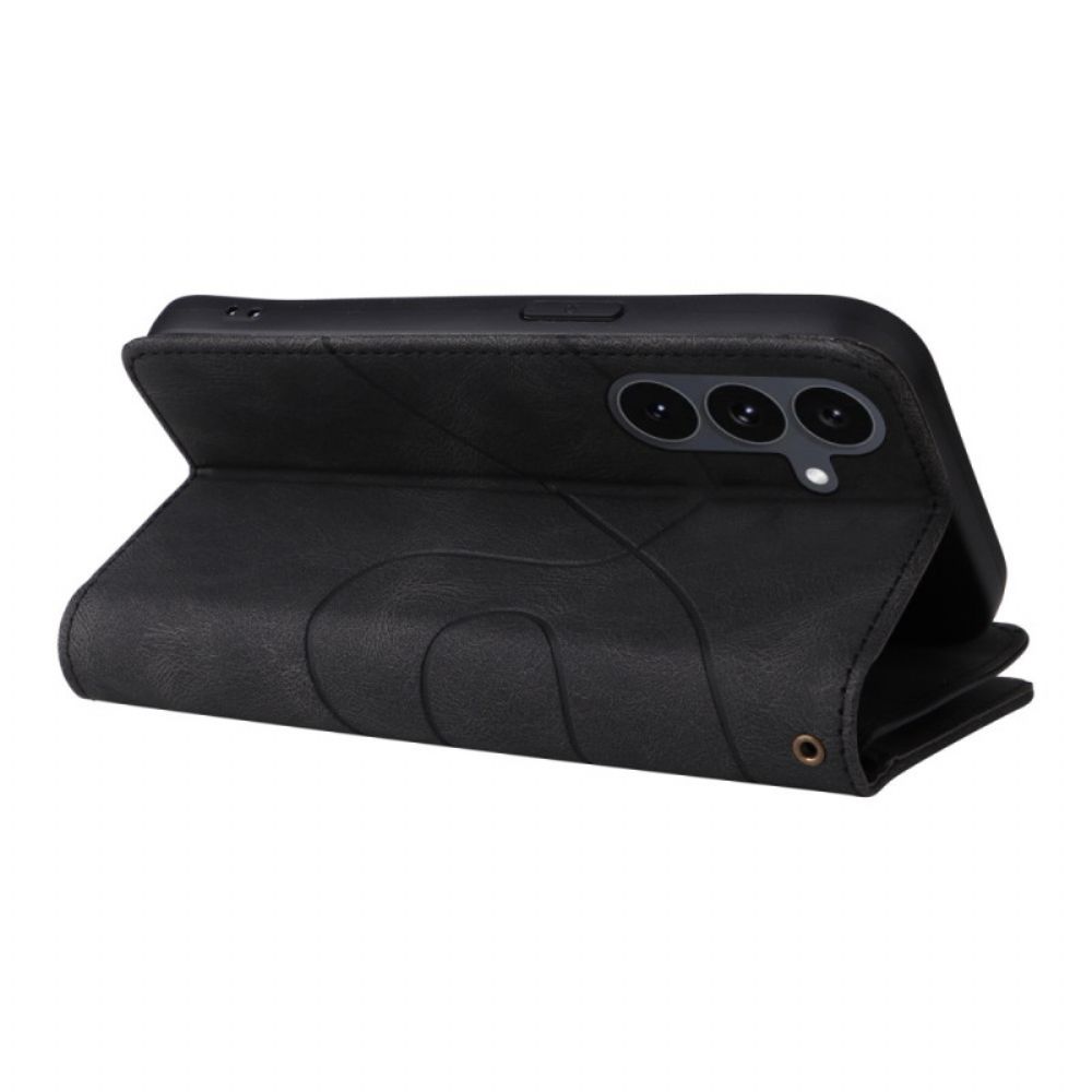 Bescherming Hoesje Samsung Galaxy S25 Fe Tweekleurige Rimpeling