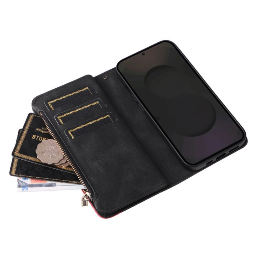 Bescherming Hoesje Samsung Galaxy S25 Fe Tweekleurige Rimpeling