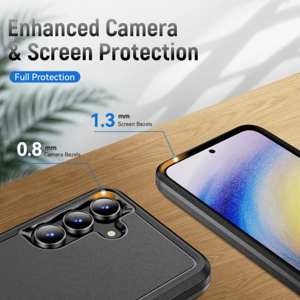 Cover Hoesje Samsung Galaxy S25 Fe Telefoonhoesje Metaaleffect