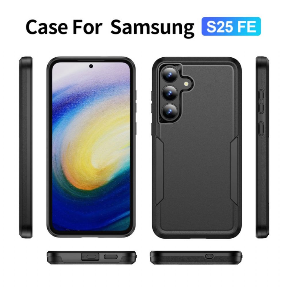 Cover Hoesje Samsung Galaxy S25 Fe Telefoonhoesje Metaaleffect