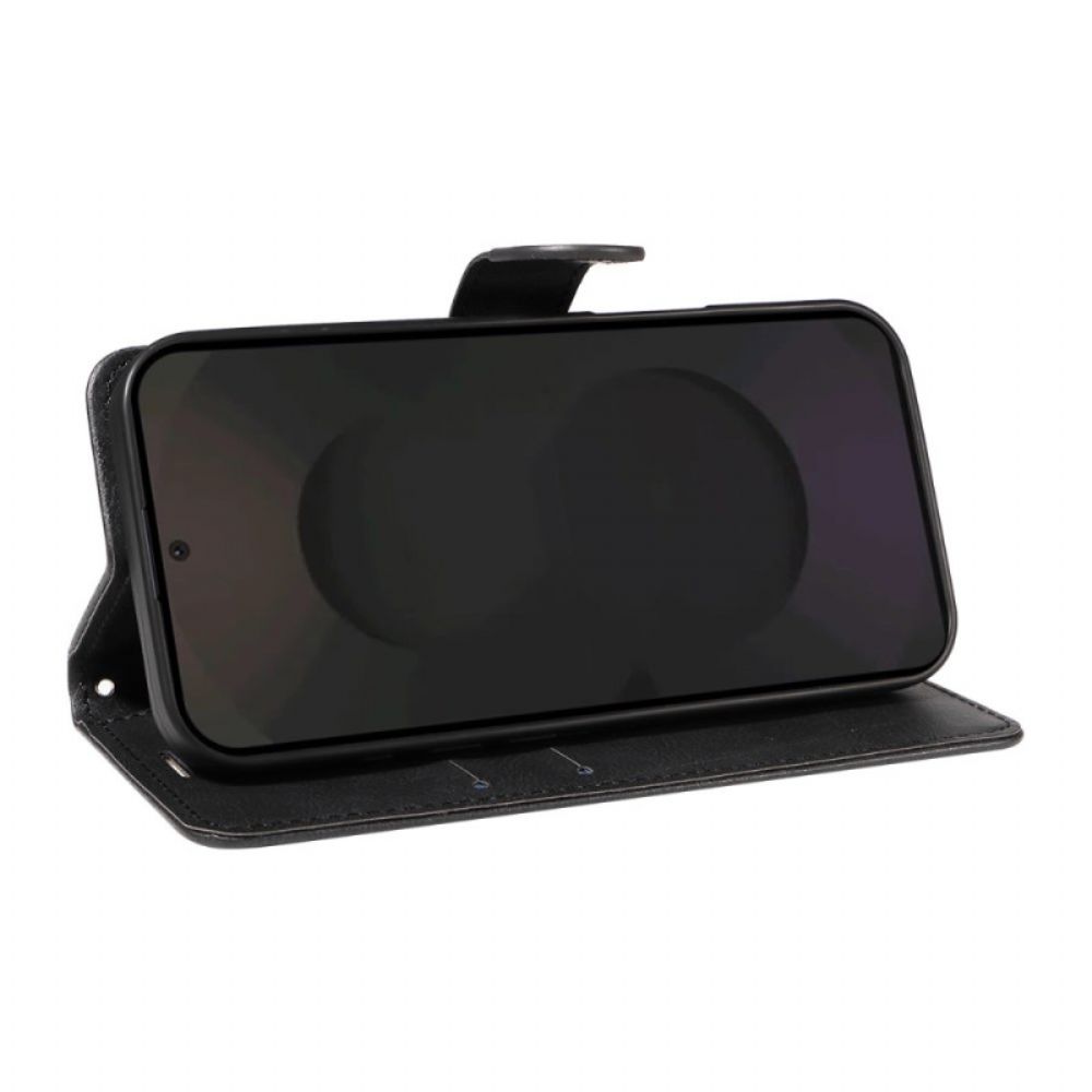 Flip Case Leren Samsung Galaxy S25 Fe Effen