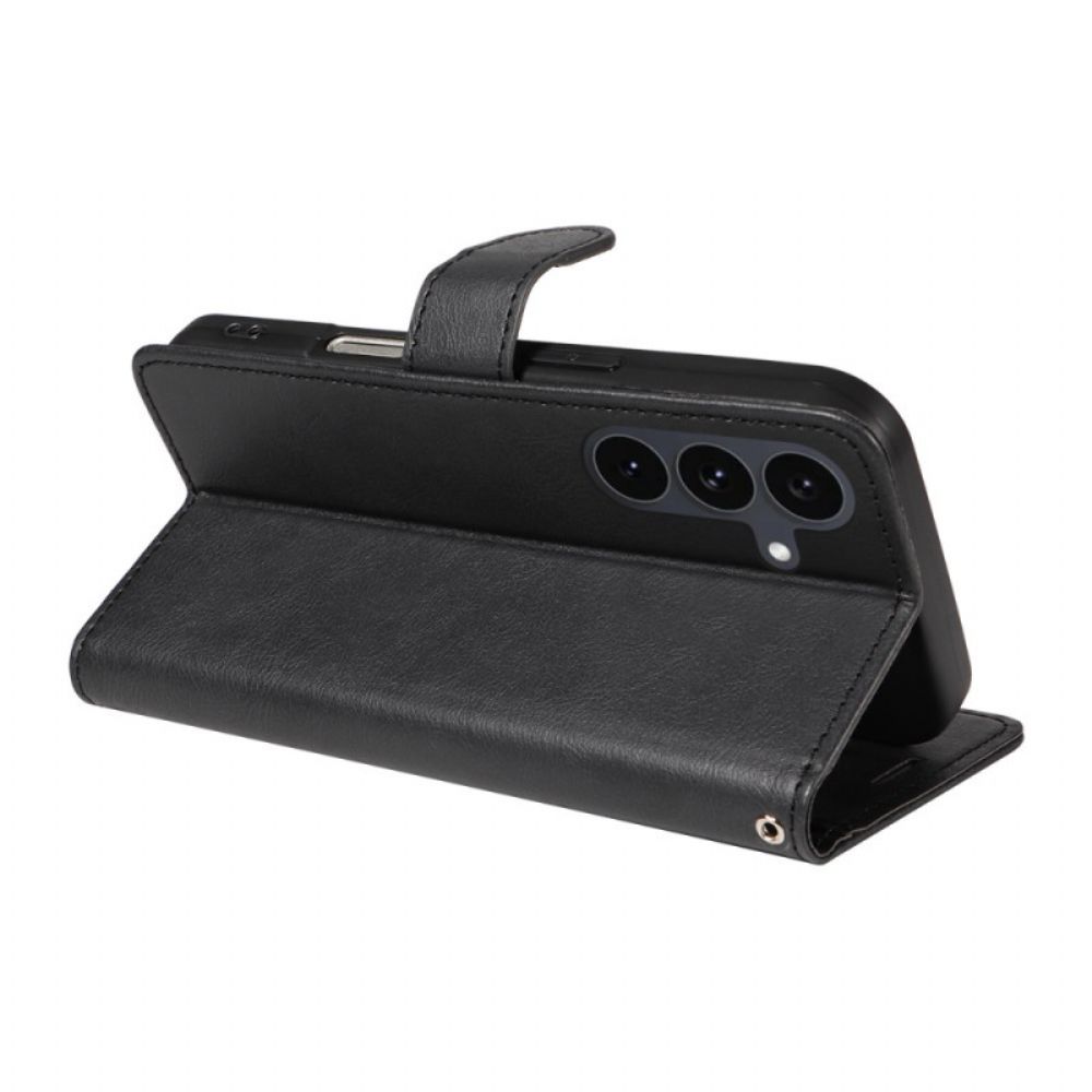 Flip Case Leren Samsung Galaxy S25 Fe Effen