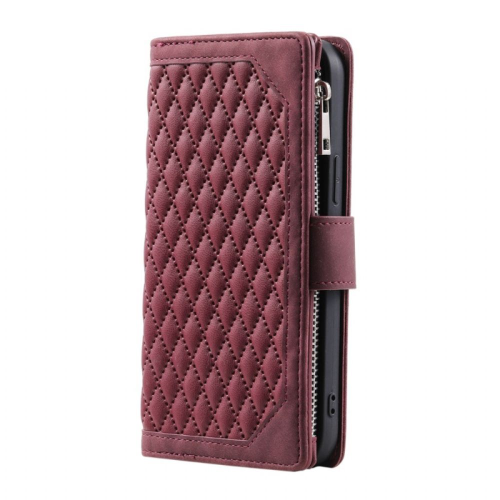 Flip Case Leren Samsung Galaxy S25 Fe Gewatteerd