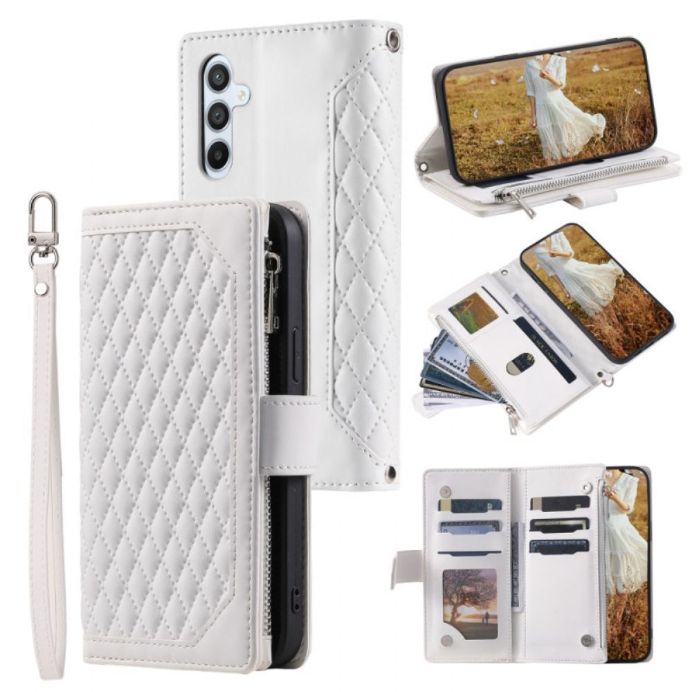 Flip Case Leren Samsung Galaxy S25 Fe Gewatteerd
