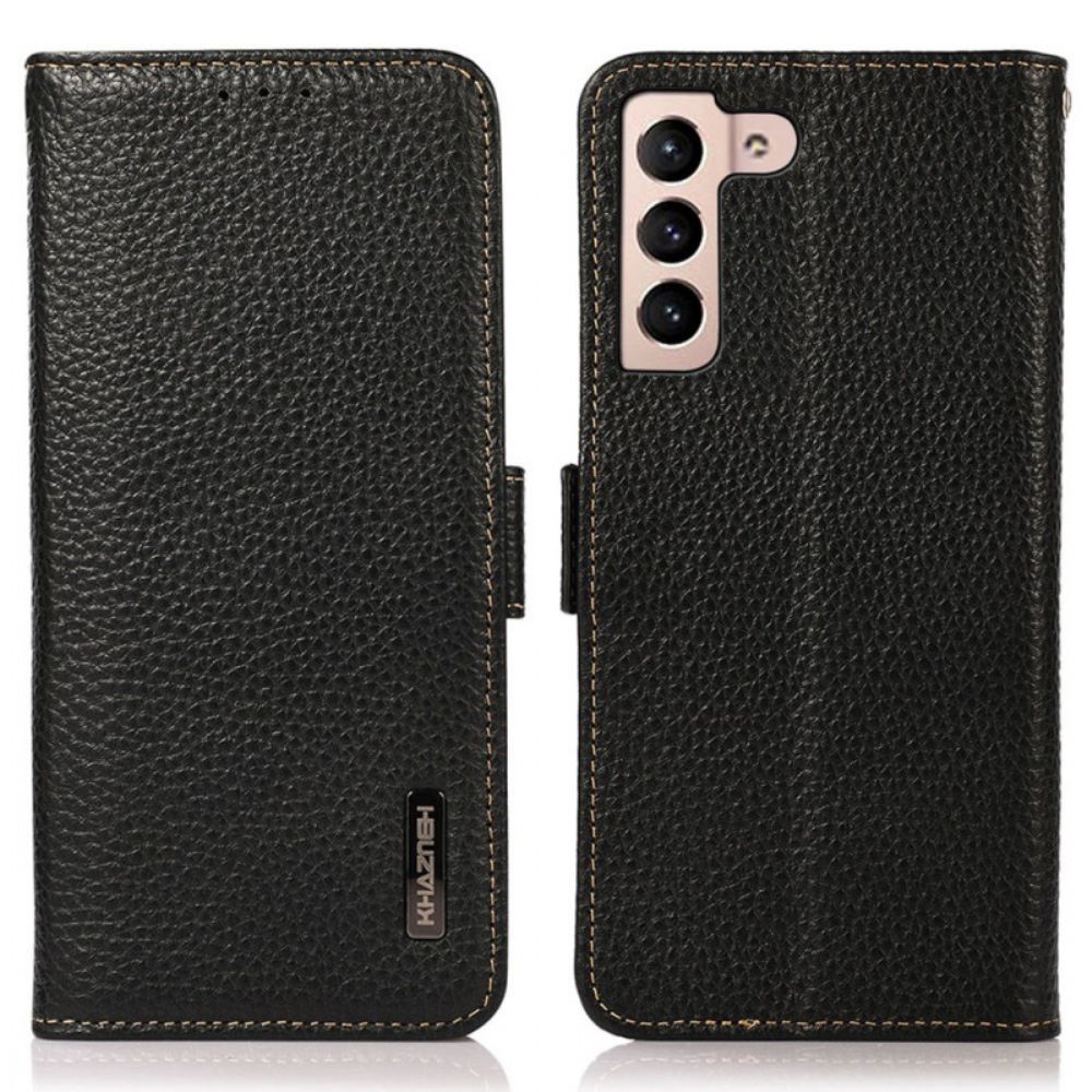 Flip Case Leren Samsung Galaxy S25 Fe Khazneh-leer Met Rfid-bescherming
