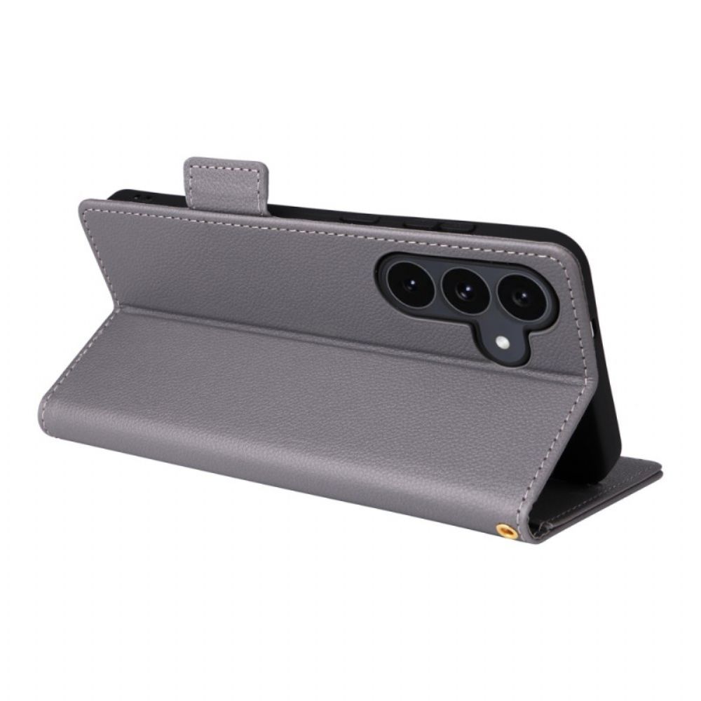 Flip Case Leren Samsung Galaxy S25 Fe Klassieke Portemonnee Met Bandje