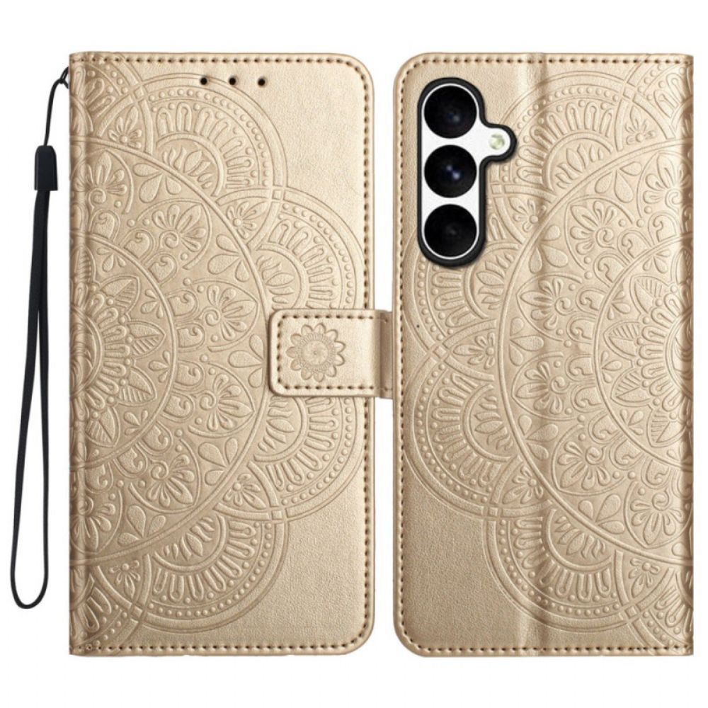 Flip Case Leren Samsung Galaxy S25 Fe Mandala-print