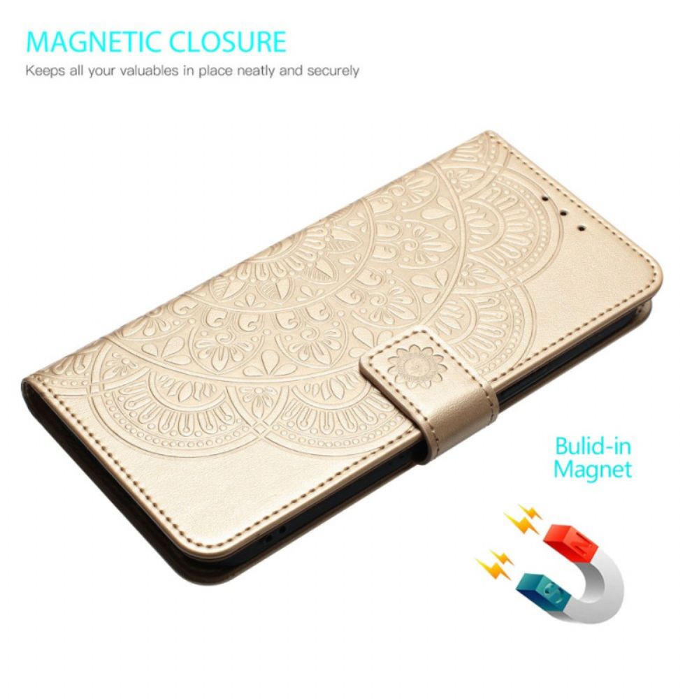 Flip Case Leren Samsung Galaxy S25 Fe Mandala-print