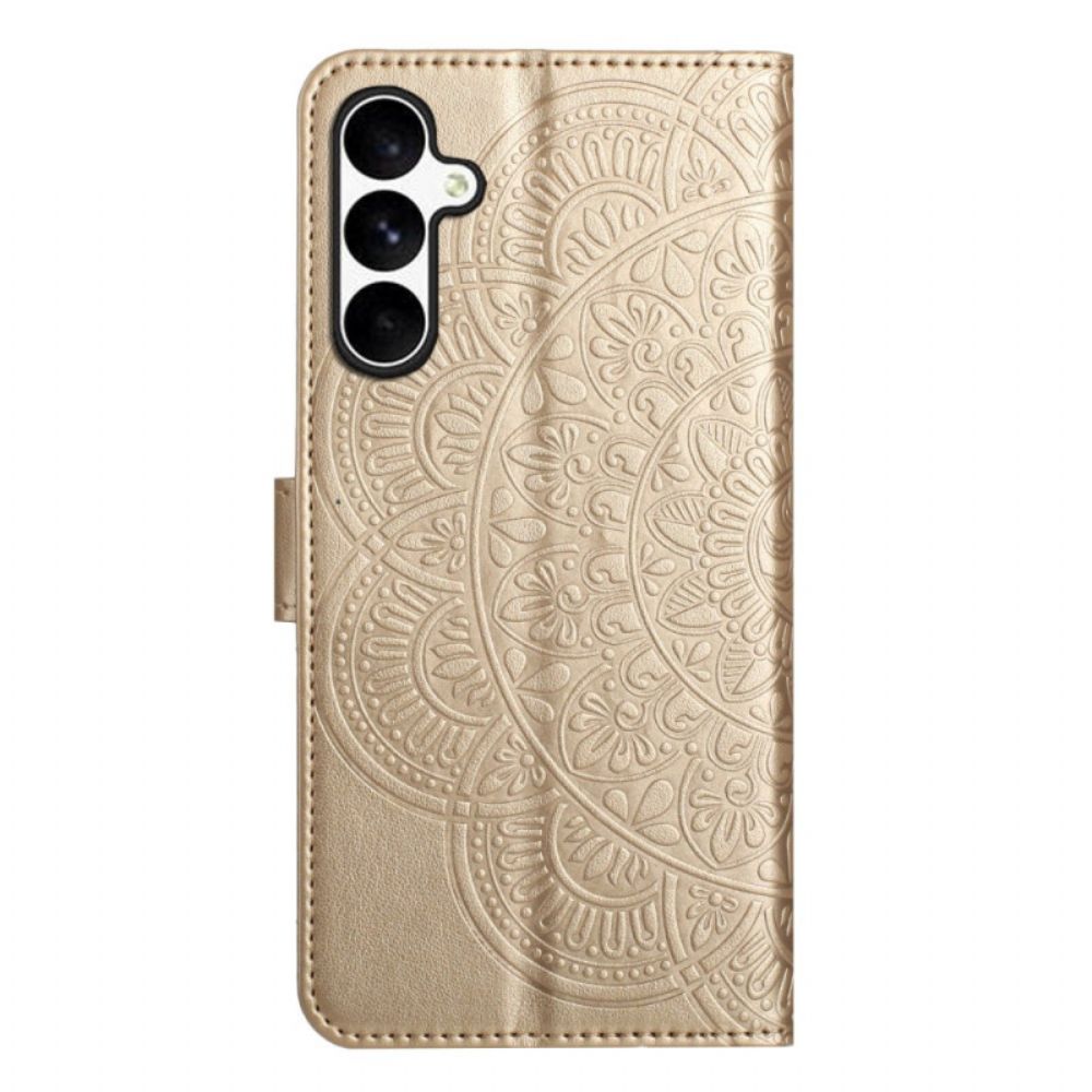 Flip Case Leren Samsung Galaxy S25 Fe Mandala-print