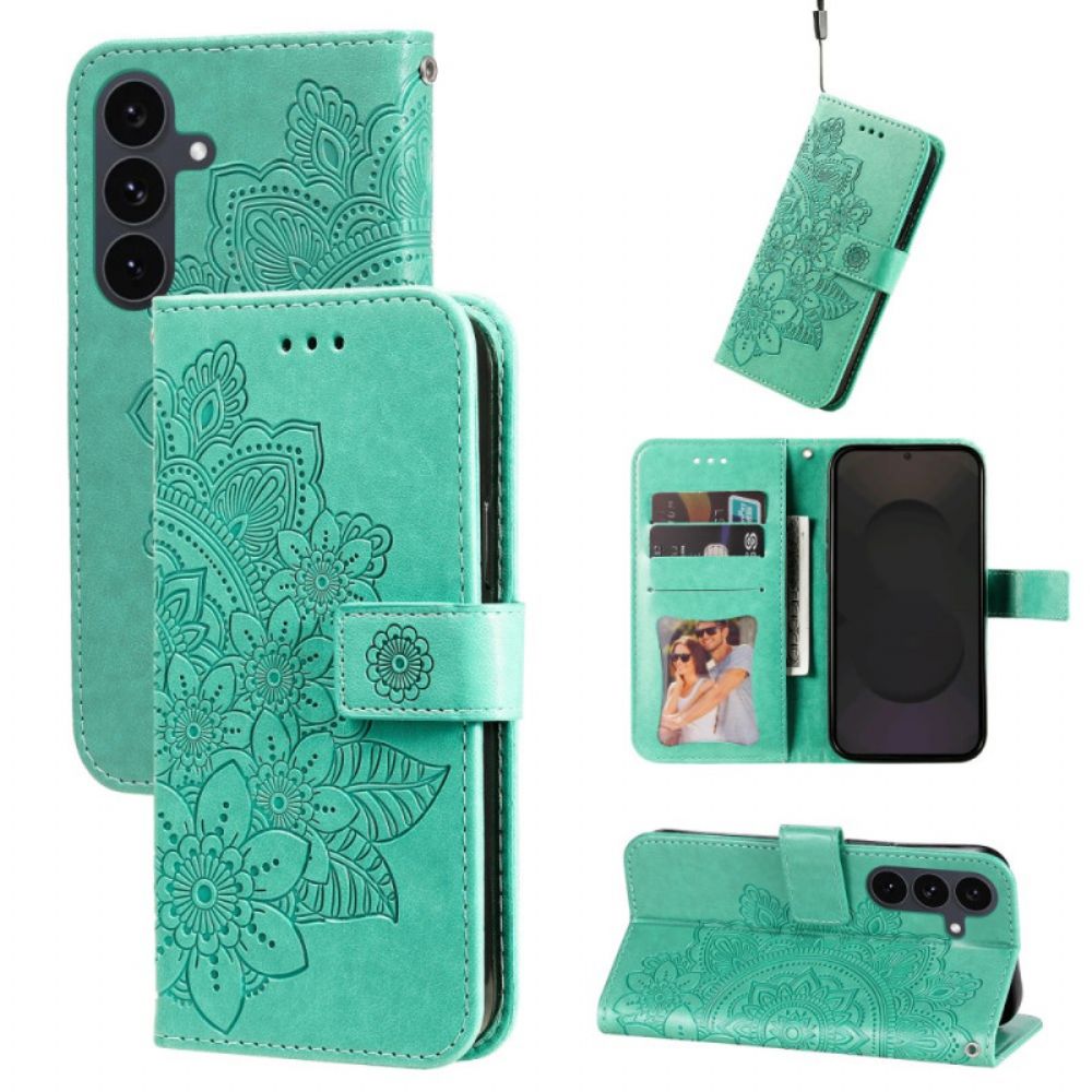 Flip Case Leren Samsung Galaxy S25 Fe Mandala-print