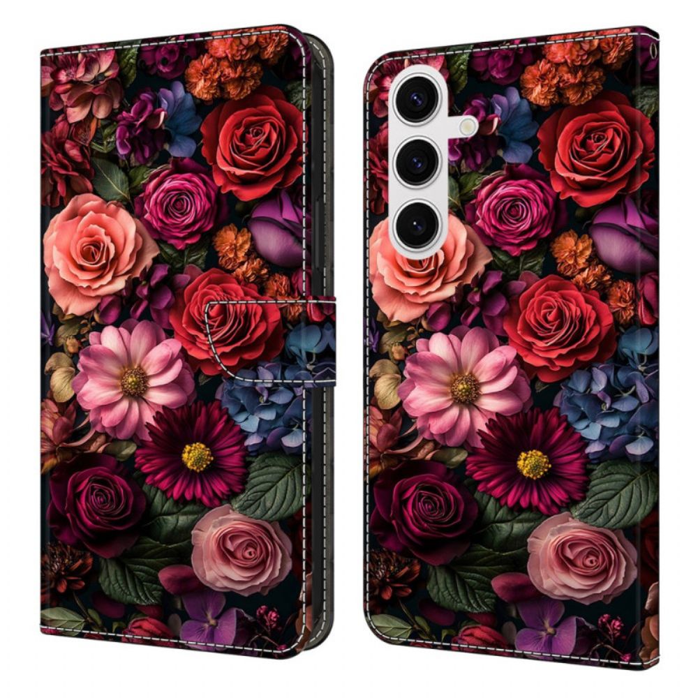 Folio-hoesje Samsung Galaxy S25 Fe Bloemen