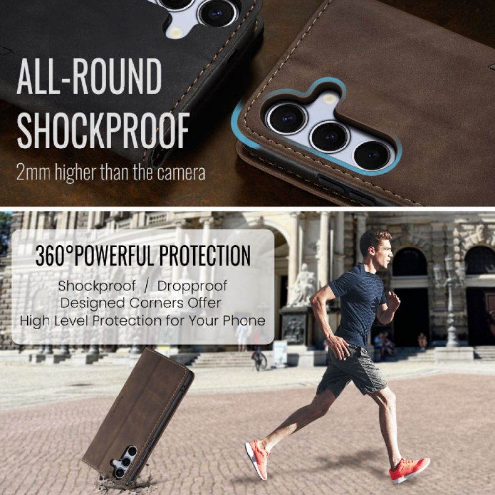 Folio-hoesje Samsung Galaxy S25 Fe Caseme Bescherming Hoesje