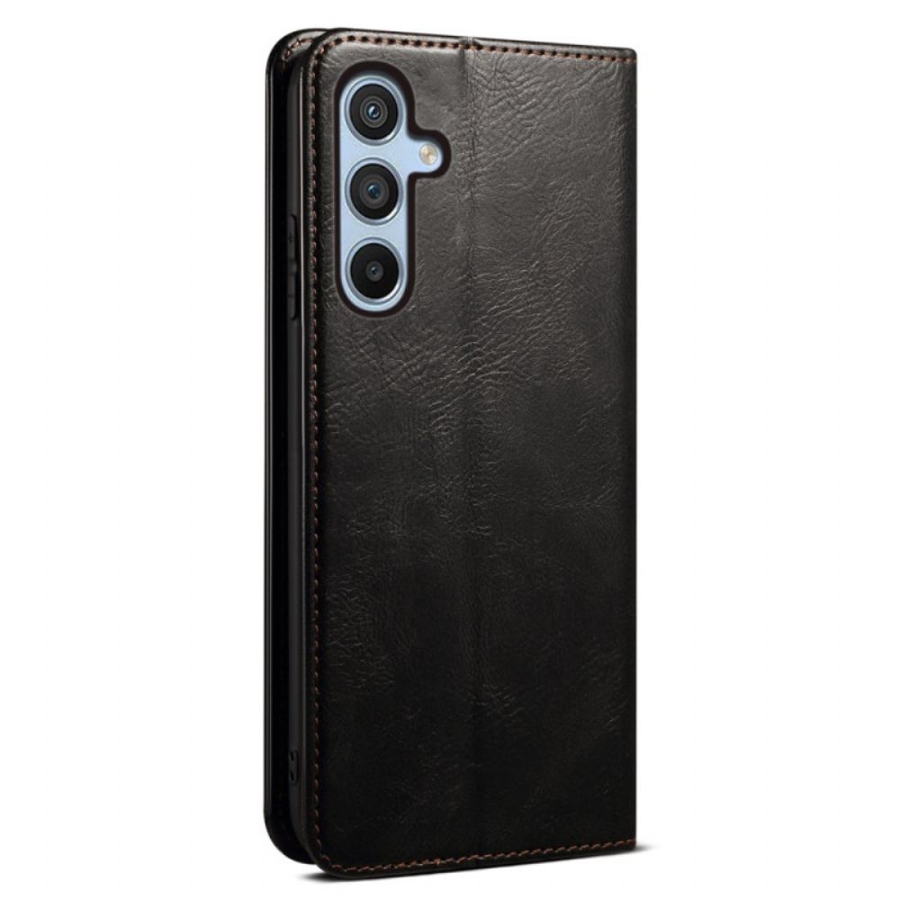 Folio-hoesje Samsung Galaxy S25 Fe Gewaxt Kunstleer