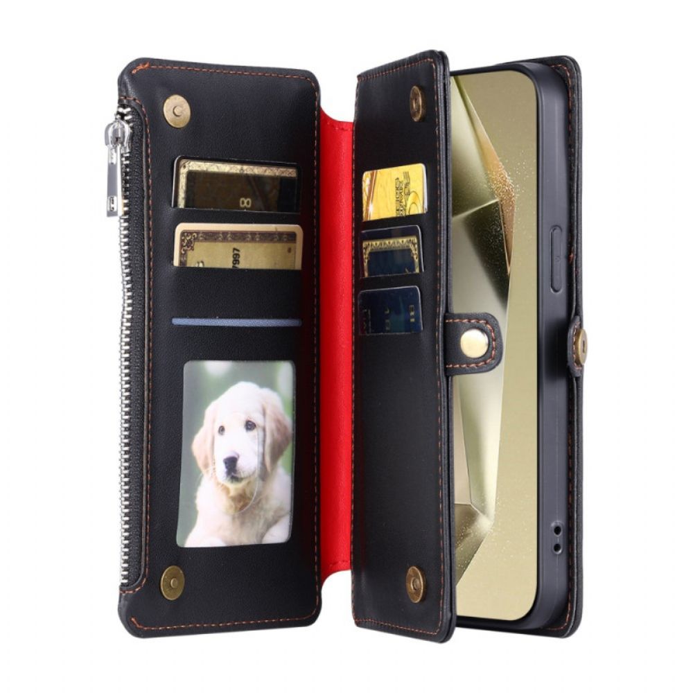 Folio-hoesje Samsung Galaxy S25 Fe Premium Portemonnee