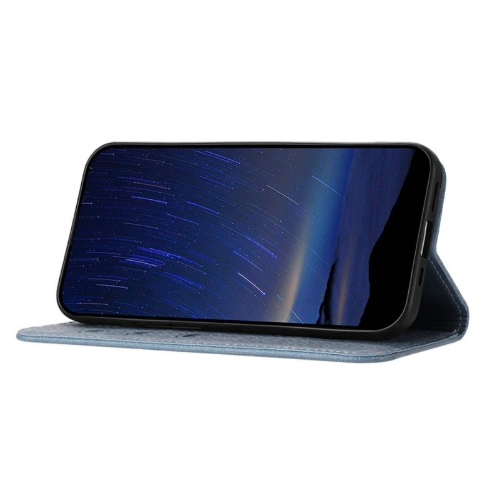 Folio-hoesje Samsung Galaxy S25 Fe Telefoonhoesje Geweven Textuur En Koord