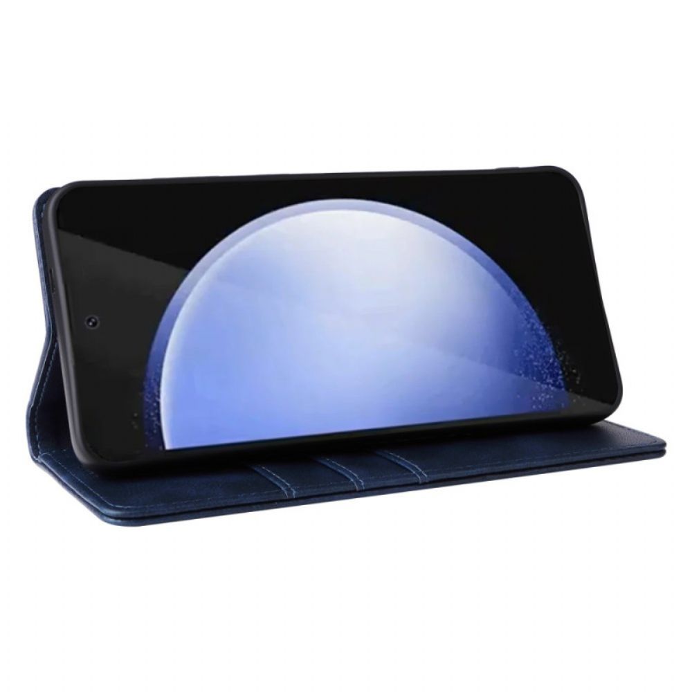 Folio-hoesje Samsung Galaxy S25 Fe Telefoonhoesje Leerlook