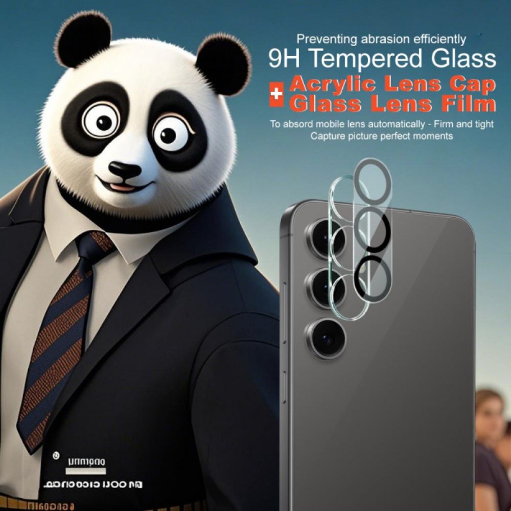 Gehard Glazen Lensbeschermer Voor Samsung Galaxy S25 Fe (zwart Cirkeldesign) Imak