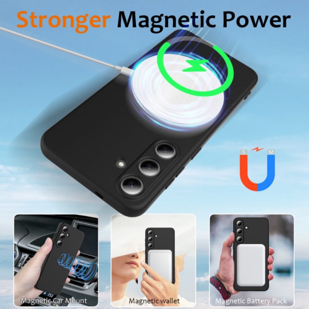 Hoesje Samsung Galaxy S25 Fe Compatibel Met Magsafe Shockproof Bescherming Hoesje