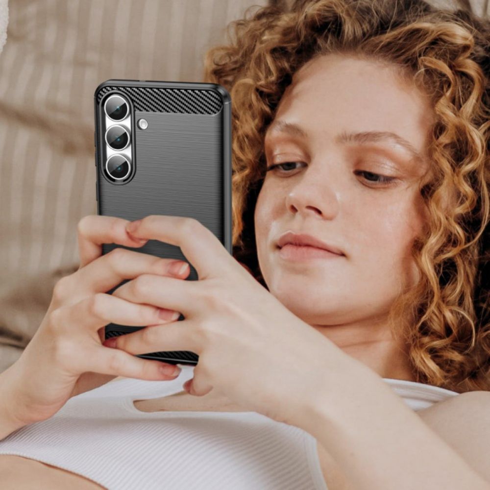 Hoesje Samsung Galaxy S25 Fe Geborsteld Koolstofvezel